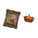 thumbnail image 5 of Marco de fotos de vidrio floral tallado a mano con forma de calabaza, portafotos, tarro de antiguo, cuenco naranja para servir, para mesa, de, 5 of 8