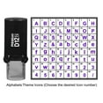 thumbnail image 4 of Printtoo Personalise&nbsp;Alphabet Number Theme Icon&nbsp;Rubber Stamp Self Inking Stamper 12 mm-Black, 4 of 7