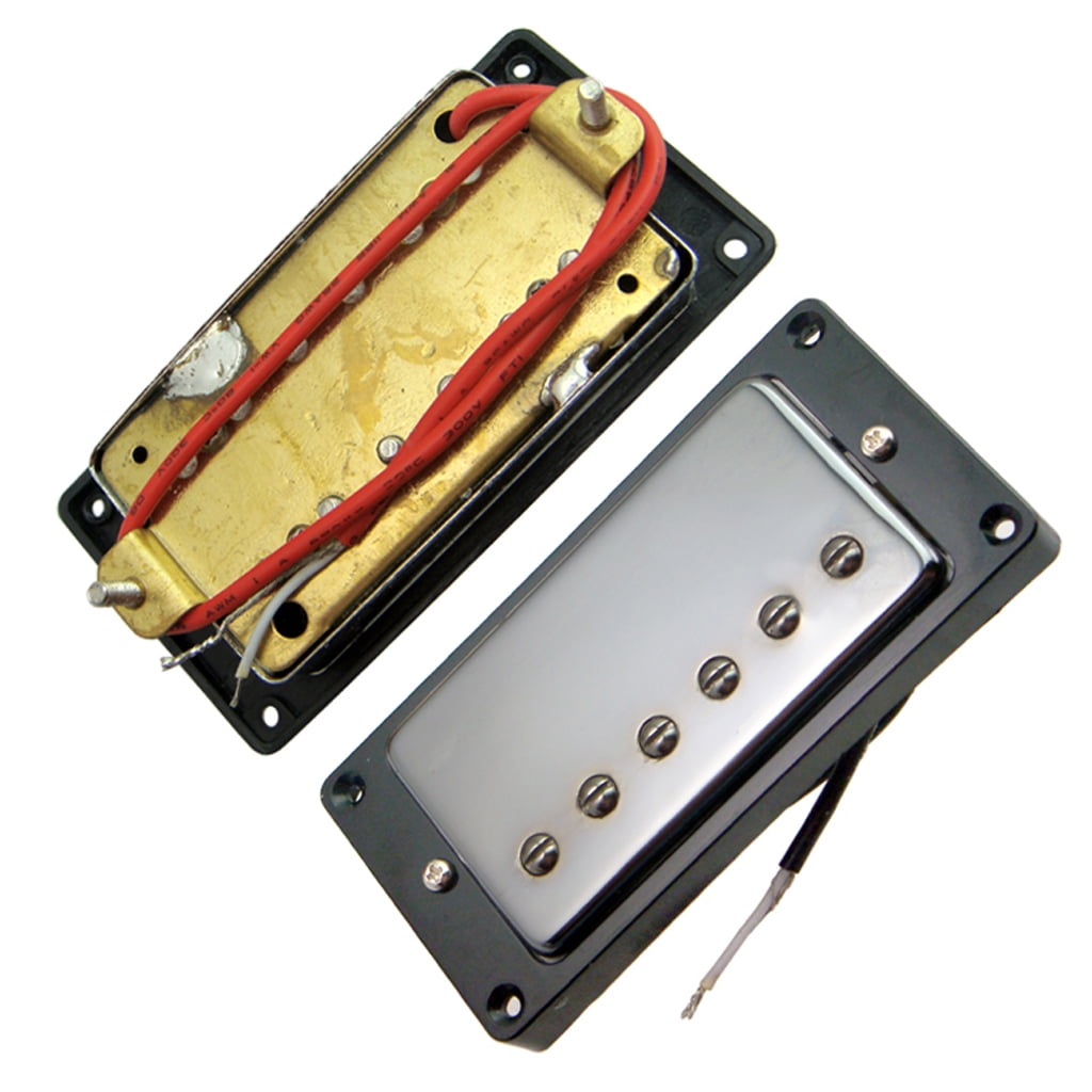 LeeQinersw 2 Pieces Double Coil Neck&Bridge Pickups with Tone&Volume Control Knobs for LP