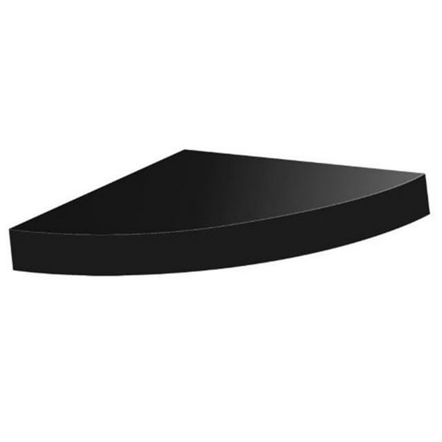 Wood Shelving Grande Black Corner Shelf