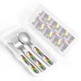 thumbnail image 4 of Salouo German Shepherd Dog Pattern 3 Pieces Toddler Utensils, Kids Silverware Set Stainless Steel Utensils for Kids Children Safe Spoons Forks & Knife Dishwasher Safe, 4 of 8