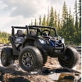 thumbnail image 6 of TOYBSNR 24 Volt 2-Seater Ride on Toys with Remote Control 4WD XXXL Electric Car for Big Kids Ages 3-14, Ride on Cars UTV with 15" EVA Tires, Rainbow LED Lights Bluetooth Music Spring Suspension Black, 6 of 10