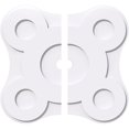thumbnail image 1 of Ekena Millwork CMP32LA2-03000 32 in. OD x 3 in. ID Square Luna Architectural Grade PVC Contemporary Ceiling Medallion - 2 Piece, 1 of 1