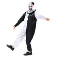 thumbnail image 3 of Cupohus Unisex Kid Clown Costume Jumpsuit Black and White Halloween Outfit Scary Killer Cosplay with Mask Hat, 3 of 6