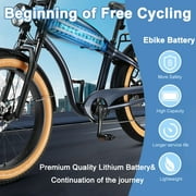 48V 10Ah Battery 48V Lithium-ion Ebike Battery 750W with BMS Compatible for Adult Electric Bikes Motors