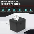 thumbnail image 2 of 58mm Receipt Printer POS Printer USB+BT Desktop Direct Thermal Printing Compatible with Support ESC/POS for Shipping Business Restaurant Kitchen Supermarket Home Business Retail Store, 2 of 7