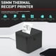 thumbnail image 2 of Impresora de recibos de 58 mm Impresora POS USB + BT Impresión térmica directa de escritorio Compatible con soporte ESC/POS para envíos Negocios Restaurante Cocina Supermercado Hogar Negocio Tienda mi, 2 of 8