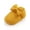 Yellow, variant on Baby Girls Bowknot Crib Shoes Soft Sole Mary Jane Ballet Flats Infant Prewalker Dress Knit Cotton Walking Shoes with Bow