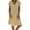 Khaki, variant on Zpanxa Summer Dress Women Summer Style Feminino Vestido T-shirt Cotton Casual Plus Size Ladies Dress Dresses for Women Yellow M