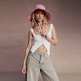 thumbnail image 6 of AJZIOJIRO Women Summer Slim Shirt Casual Sleeveless T-Shirt Cotton Lacy Straps Tops S-XL, 6 of 7