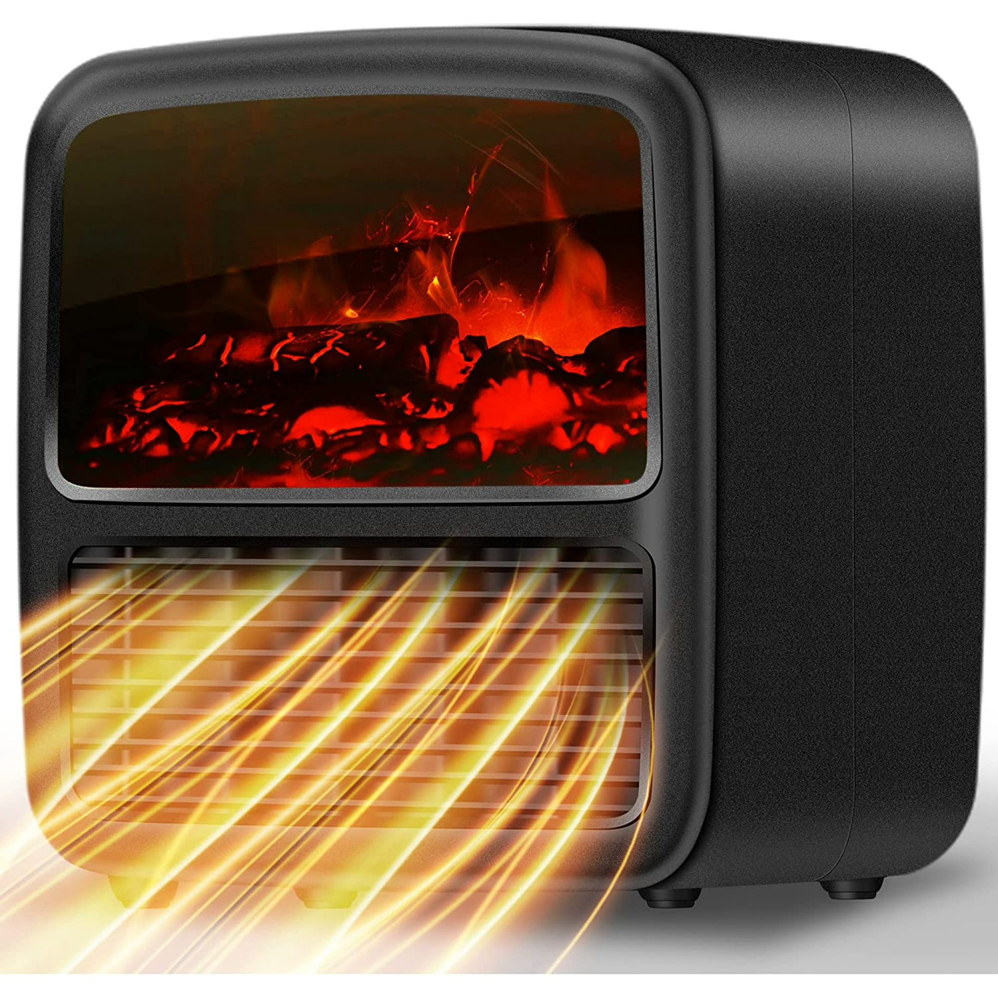 Hongchun Electric Space Heater for Indoor Use - 1500W/1000W Quiet PTC  Ceramic Portable Heater for Office, Small Electric Fireplace Heater Fan  with Overheat Tip Over Protection,Fast Safety Heating Black | Walmart Canada