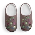 thumbnail image 3 of Invader Zim Pattern Kid's Cotton Slippers Winter Warm Soft Plush Slippers with Rubber Sole Non-Slip Indoor Outdoor Slip on Shoes Fluffy House Slippers For Boys Girls Teen, 3 of 8