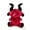 Rose Red, variant on 2026 New Red Horned Demon Bear Plush Stuffed Animal, Soft Gothic Dark Style Creature Decorative Pillow, Cozy Room Decor Halloween Holiday Gift for Teens & Plush Collectors
