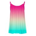 thumbnail image 4 of Women Tank Tops Summer Gradient Color Top Fashion Round Neck Sleeveless Print Casual Loose Tank Top Blouse, 4 of 5