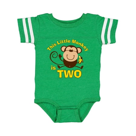 

Inktastic Little Monkey 2nd Birthday Boy Gift Baby Boy Bodysuit