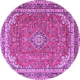 thumbnail image 1 of Ahgly Company Indoor Round Persian Purple Traditional Area Rugs, 4' Round, 1 of 4