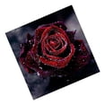 thumbnail image 4 of Kit de pintura de diamante 5D, rosa roja, taladro completo, diamantes de imitación, bricolaje, punto de cruz, decoración del hogar Methold HA8803-00B, 4 of 6