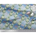 thumbnail image 3 of Soimoi Cotton Cambric Fabric Leaves & Magnolia Floral Print Fabric by The Yard 56 Inch Wide, 3 of 3