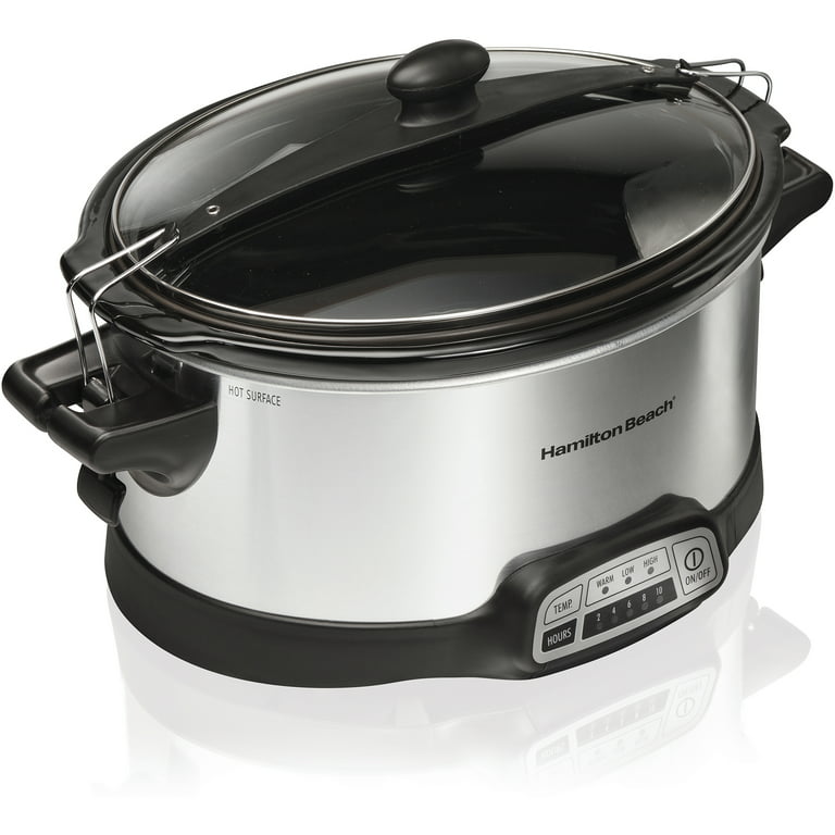 Best Buy: Hamilton Beach Stay or Go 4-Quart Slow Cooker Silver