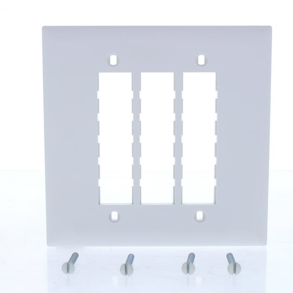 Pass & Seymour Trademaster White Blank 9-Port DataCom Wallplate 2-G Cover TPD9-W