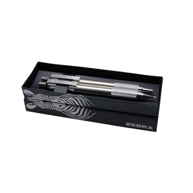 Zebra 5912-20 Estuche de Boligrafo y Lapicero F/M 701, Inoxidable, Grip Integrado, Punto Fino 0,7 mm Zebra NA