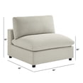 thumbnail image 5 of Comfort Pointe Casella Modular Beige Fabric 5-Piece Sectional, 5 of 22