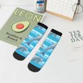 thumbnail image 7 of Pofeuu Dolphin Print 30cm Socks, Adult Running Hiking Socks for Youth and Adult, 7 of 7