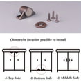 thumbnail image 4 of QUTETN 4 Pack Kitchen Cabinet Magnets Catch for ClosureCabinet Magnet for Cabinet Door Closure Cabinet Magnetic Catch Latch Stainless Steel Antique Copper Color, 4 of 4