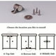thumbnail image 4 of QUTETN 4 Pack Kitchen Cabinet Magnets Catch for ClosureCabinet Magnet for Cabinet Door Closure Cabinet Magnetic Catch Latch Stainless Steel Antique Copper Color, 4 of 4