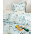thumbnail image 5 of Smuge 3Pcs Queen Size Seashell Bedding,Soft Lightweight Microfiber Bedding Bedspreads Reversible Coverlet, 1 Quilt & 2 Pillow Shams (Blue), 5 of 10