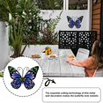 thumbnail image 5 of 1 Piece Metal Butterfly Wall Decor Art Outdoor Outside Indoor Garden Patio Yard Fence 3D Colored Metal Butterflies Sculpture Wall Art / Outdoor Wall Decor, 5 of 7