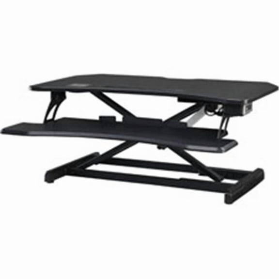 20 x 19.3 x 33.5 in. Electric Monitor Riser, Black