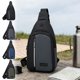 thumbnail image 1 of Bandolera, mochila impermeable para el pecho • Correa ajustable • Diseño antirrobo multicompartimento • Mochila deportiva casual para viajes y senderismo, 1 of 6