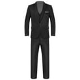 thumbnail image 4 of vastwit Mens Classic Fit Tuxedo Suit for Business Wedding Prom Party (Blazer Jacket & Vest & Pants) Black M, 4 of 6