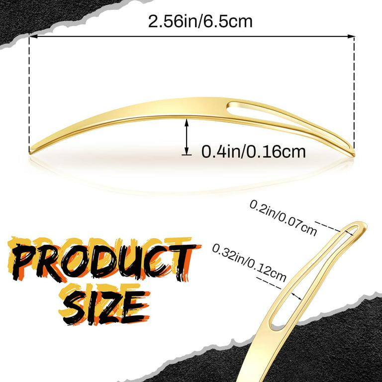 SM SunniMix 10x Curved Easy Dreadlocks Tool Hair Interlocking Tool Kits, Women's, Size: Small