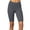 Charcoal, variant on Terry Bike Shorts Women Padded Wayfarer 11 Inch Long Compression Shorts for Women Cycling UPF 50+ Touring Bike Shorts
