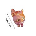 thumbnail image 3 of Colorful 3D Printed Kitty Ornaments with Movable Joints & Glitter Eyes - Unique Collectible Gift for Cat Lovers, 3 of 6