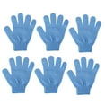 thumbnail image 3 of Guantes de limpieza de baño Colcomx Exfoliante Corporal 6 Piezas Azul, 3 of 8