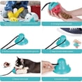 thumbnail image 4 of LQQBOX Dog Chew Toy with Suction Cup for Aggressive Chewers, Puppy Training Treats, Food Dispensing Ball, Pet Teeth Cleaning Rope Toys for Small Medium Dogs (Blue&Red), 4 of 7