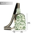 thumbnail image 2 of FORMRS Womens Crossbody Sling Bag Travel Daypack Shoulder Chest Backpack, Green Floral, 2 of 7