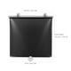 thumbnail image 4 of Vosarea Free-Perforated Balcony Suction Sunshade Blackout Curtain Persianas temporales Portátil para ventana de puerta (Punto de malla negro), 4 of 7