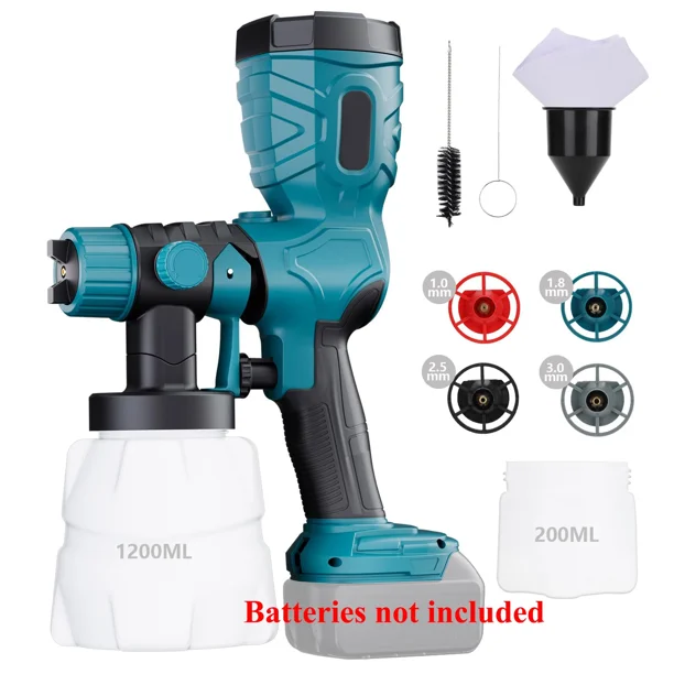 Pistola Rociadora Eléctrica Inalámbrica Pistola de Pintura de Alta Velocidad para Bos*ch BAT609 Baterías de Litio de 18V para Bricolaje