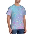 thumbnail image 2 of Vsdgher Fantasy Gradient Print Men's Dry Fit Mesh Athletic Shirts Moisture Wicking Tennis T-Shirt Tops, 2 of 9