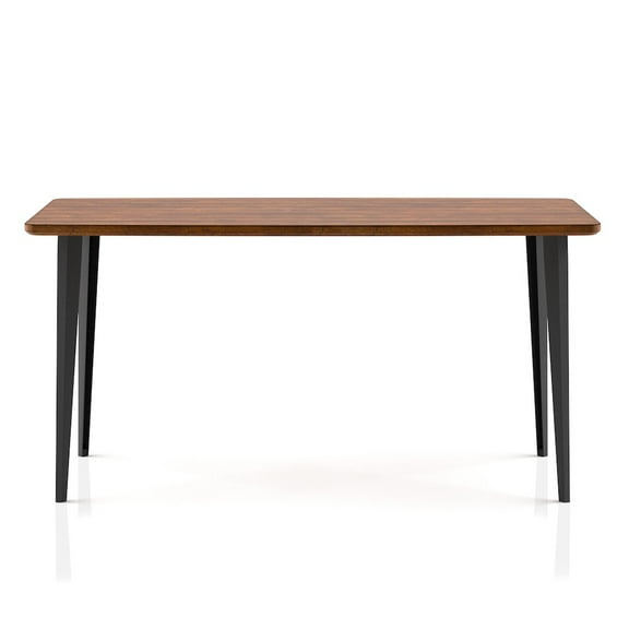 Furniture of America Uma Modern 60-inch Wood Dining Table in Brown Oak