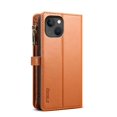 thumbnail image 3 of For iPhone 13 ESEBLE Star Series Lanyard Zipper Wallet RFID Leather Case(Brown), 3 of 3
