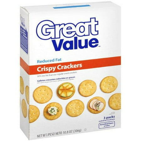 Great Value Reduced Fat Crispy Crackers, 10.8 Oz.