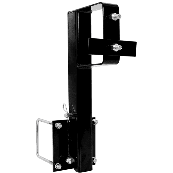 Heavy Duty Folding RV Spare Tire Carrier – 4" Square Bumper Mount for 15" 16" Tires