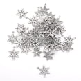 thumbnail image 1 of 50 Uds. Colgante de de nieve tibetano colgantes DIY joyería Makings Navidad Hugo Encantos de plata tibetanos, 1 of 7