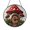 Acrylic 3.5 Inch, variant on Imaginary Forest Mushroom Stained Glass Window Hanging, Decorative Cottagecore Suncatcher Panel, Nature Home Accent Ornament Gift