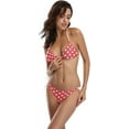 thumbnail image 2 of Dreamtimes Retro Vintage Red Polka Dot Sexy Two Piece Bikini Swimsuit Swimwear Set for Women, Small, 2 of 6